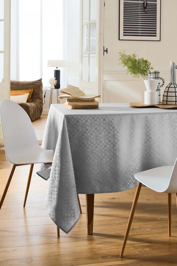 Lotus - Nappe en Damassé motif fleurs