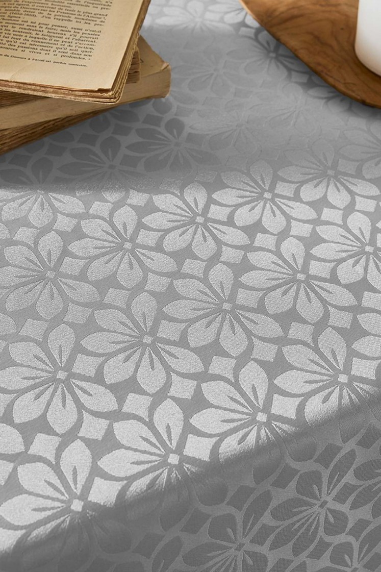 Lotus - Nappe en Damassé motif fleurs