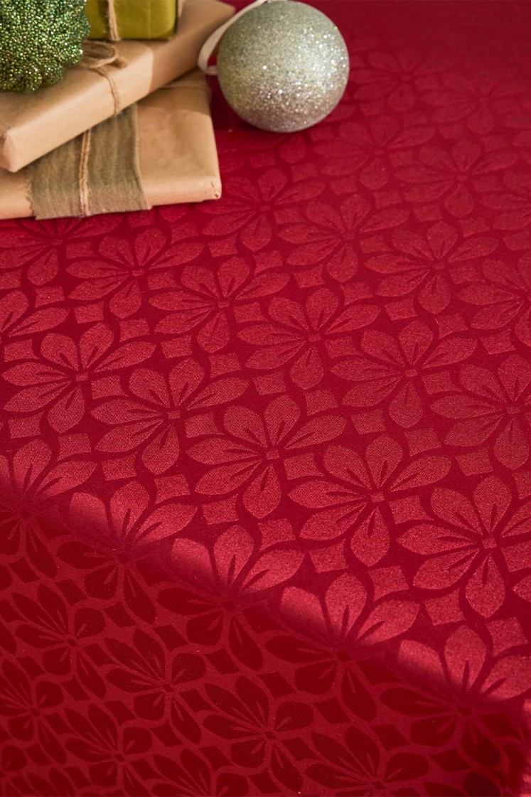 Lotus - Nappe en Damassé motif fleurs