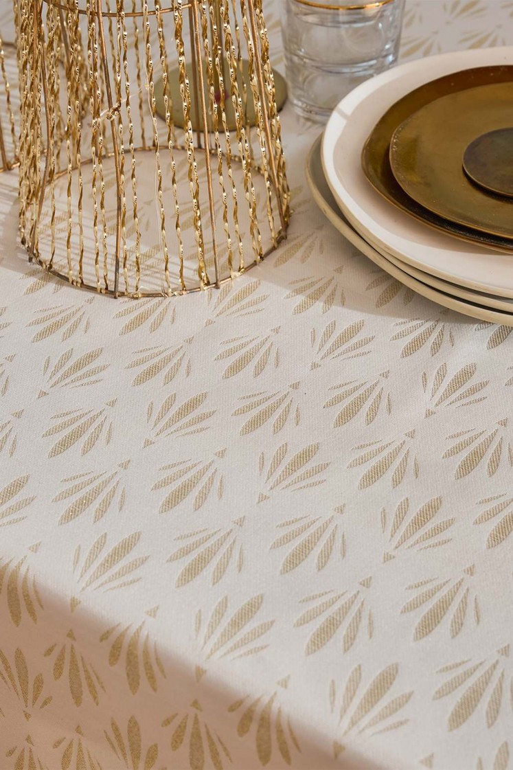 Impérial - Nappe en Damassé et Fils Pailletés