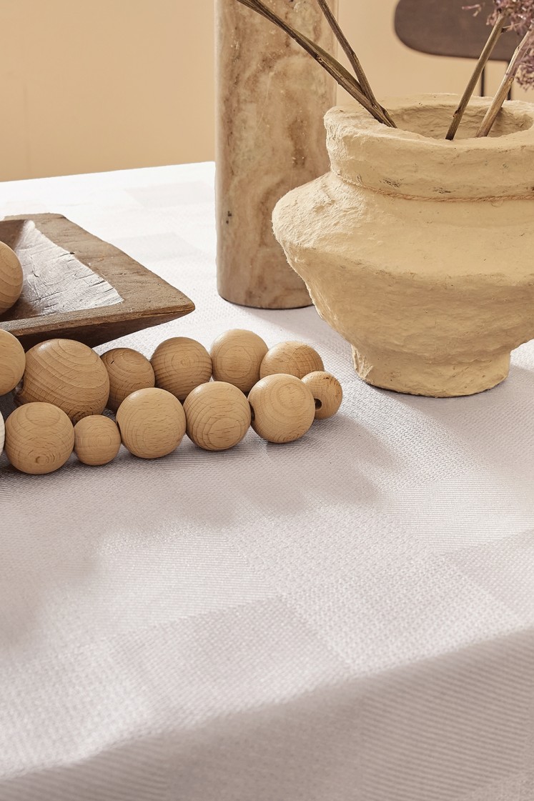 Mini tactile - Nappe en damassé déperlante