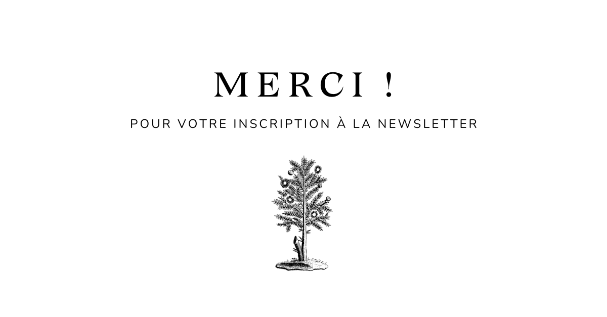 Merci - inscription Newsletter